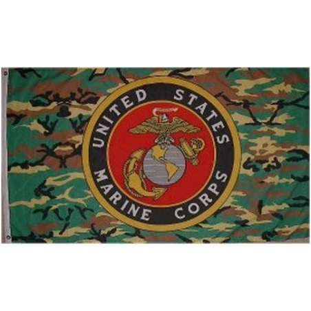 DRAPEAU FOSCO US MARINE CORPS CAMO (1x1,5m)