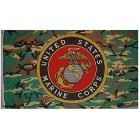 DRAPEAU FOSCO US MARINE CORPS CAMO (1x1,5m)