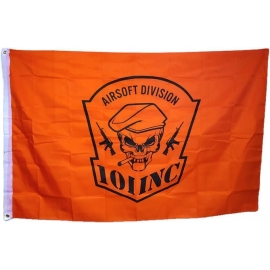 DRAPEAU 101 INC SKULL ORANGE (105x155cm)