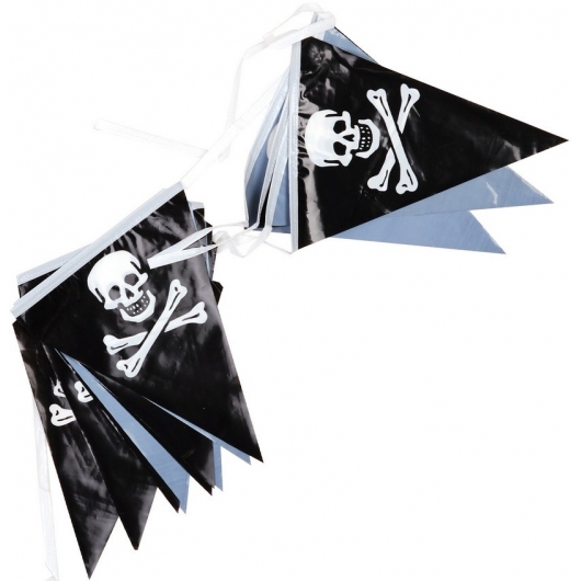 BANDEROLE 15 FANIONS PIRATE (10m)