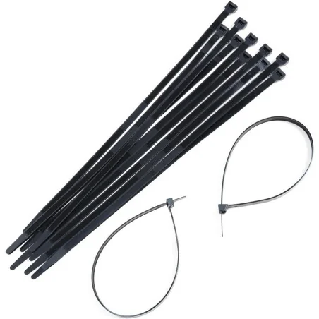 KIT DE MENOTTES EN PLASTIQUE 101 INC NOIR (12pcs)