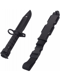 COUTEAU/BAÏONNETTE PLASTIQUE M16 NOIR