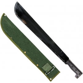 MACHETTE NOIRE 57CM + ETUI VERT