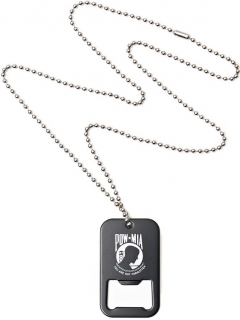 PLAQUE MILITAIRE DECAPSULEUR POW MIA NOIR