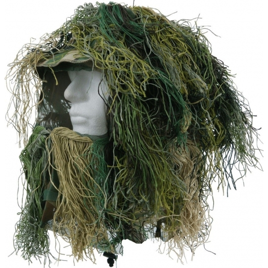 CAMOUFLAGE DE TÊTE GHILLIE WOODLAND