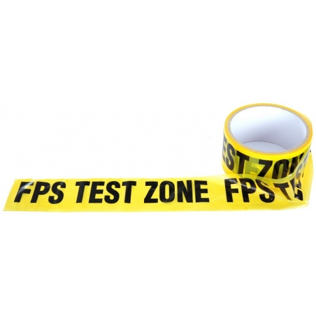 RUBAN "FPS TEST ZONE" JAUNE