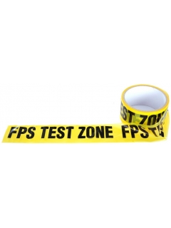 RUBAN "FPS TEST ZONE" JAUNE