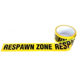 RUBAN "RESPAWN ZONE" JAUNE