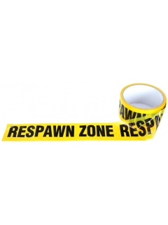 RUBAN "RESPAWN ZONE" JAUNE